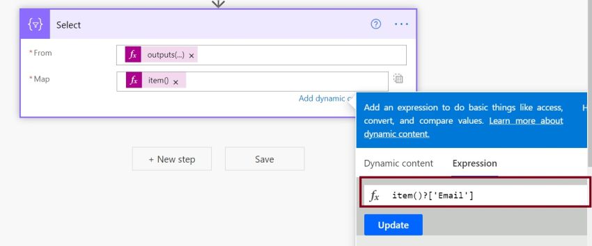 Send Mail To SharePoint Group Members in Power Automate without using ParseJson and ForEach actions